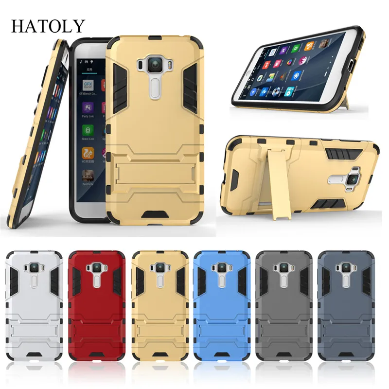 Чехол HATOLY для Asus Zenfone 3 ZE552KL Гибридный Силиконовый Резиновый жесткий чехол Z012D &lt |