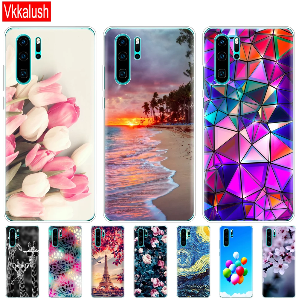 Чехол для Huawei P30 Pro чехол Забавный силиконовый из ТПУ задняя крышка телефона