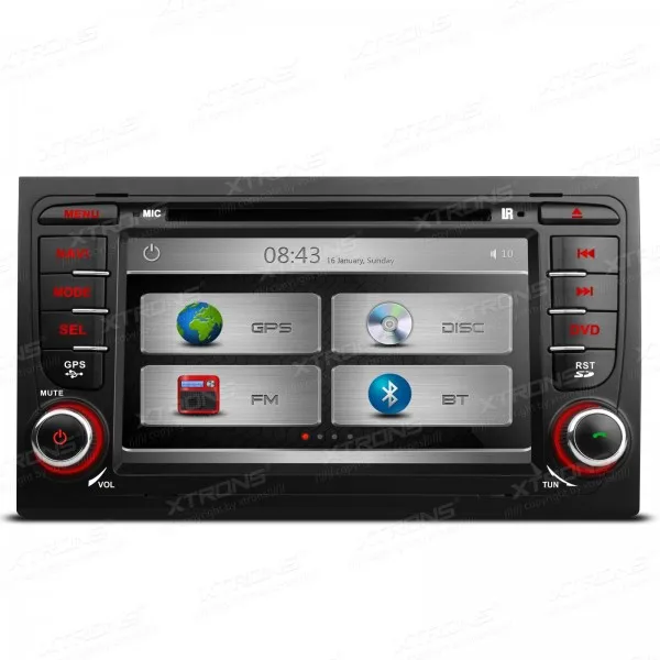 XTRONS 7 дюймов 2 din автомобильный аудио HD сенсорный экран стерео DVD плеер с GPS