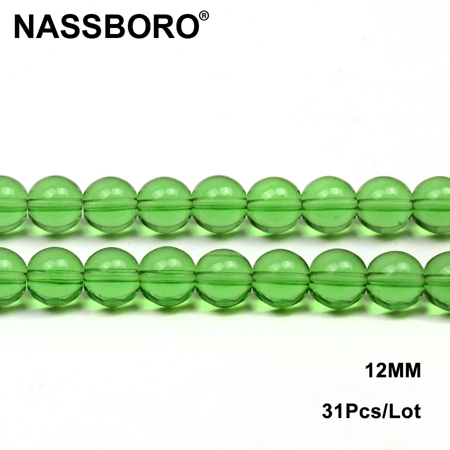 Transparent Green Man-made Crystal Beads Glass Stone for Jewelry Making Loose Spacer Bead Handmade/DIY Craft 4/6/8/10/12mm | Украшения и