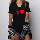 Soatrld, новинка 2019, женские футболки с принтом Love в стиле Харадзюку, повседневные топы, летняя женская футболка с коротким рукавом, женская одежда