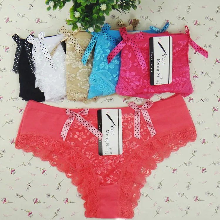 Free shipping 5pcs/lot New Women's 100% cotton panties Girl Briefs Cotton lace underwear spring ladies shelf briefs 709 | Женская