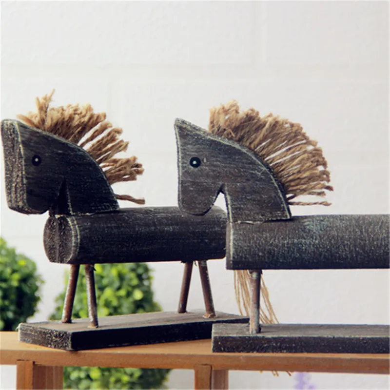 Restoring Ancient Ways Classical Faust Trojan European Style Simple New Homes Decoration Creative Wooden Horse Gifts Crafts | Дом и сад