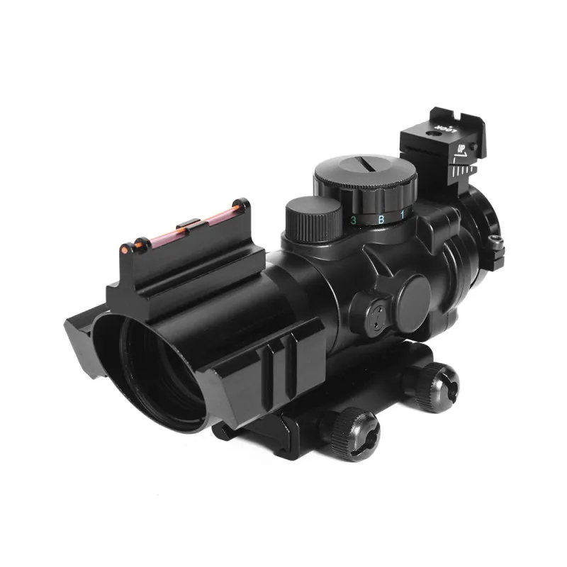Охотничий прицел Robin охотничий 4x32 ACOG рефлекс тактический Красный Зеленый с подсветкой Оптика прицел с 20 мм ласточкин хвост