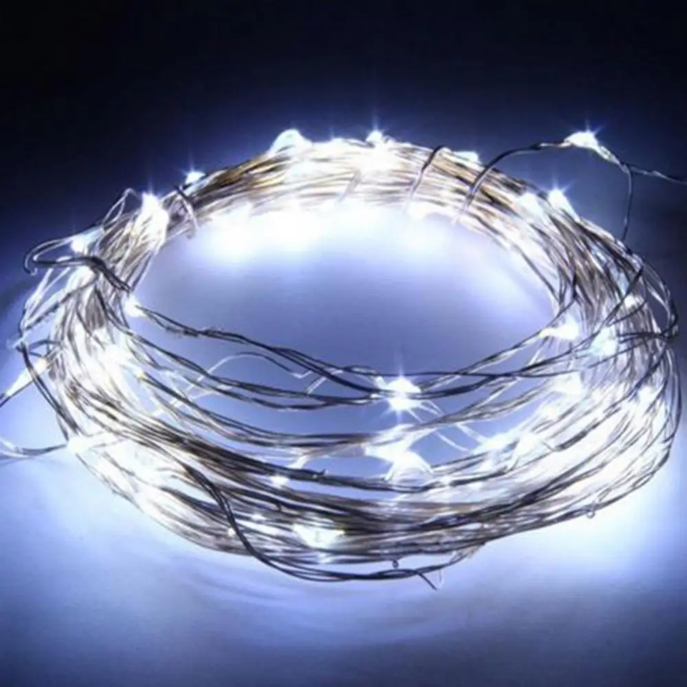 Cool white 5 м 10 м 50/100 navidad светодиодный гирлянда сказочное освещение медный провод DC Рождество Свадьба Праздник дома вечерние украшения - Испускаемый цвет: Cool white
