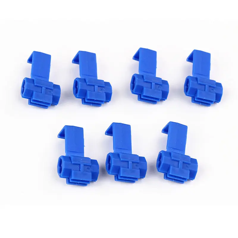 50x Blue Electrical Cable Fast Connectors Quick Splice Lock Wire Terminals Crimp | Обустройство дома