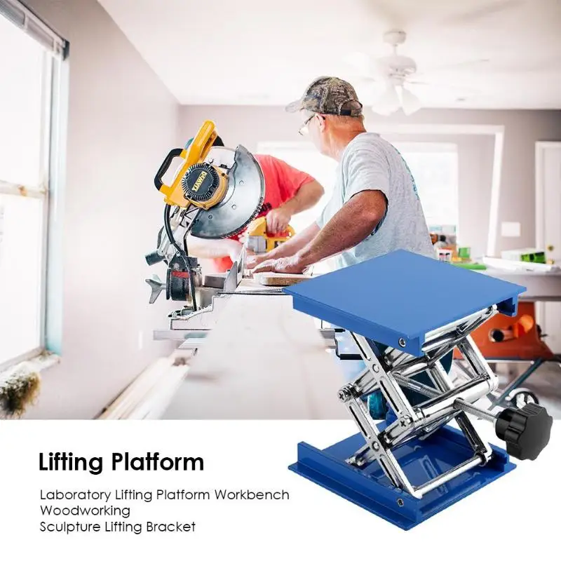 

Adjustable Aluminum Alloy Laboratory Lifting Platform Workbench Woodworking Sculpture Lifting Bracket Foldable Lifting Table