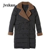 jvzkass 2018 new cotton long section of women in the new winter loose cotton lambs coat thick jackets z36