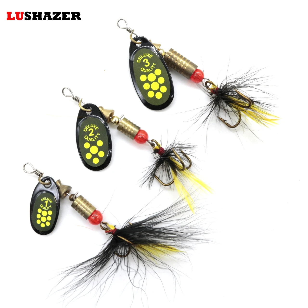 LUSHAZER рыболовные блесны ложка bait3.9g 4 4g 7 gspoon приманка тройные Крючки снасти