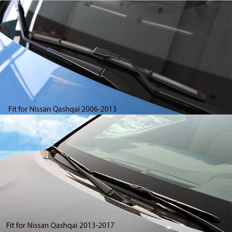 Щетки стеклоочистителя для Nissan Qashqai J10 J11 2017 2016 2006 2 шт.|Стеклоочистители| |