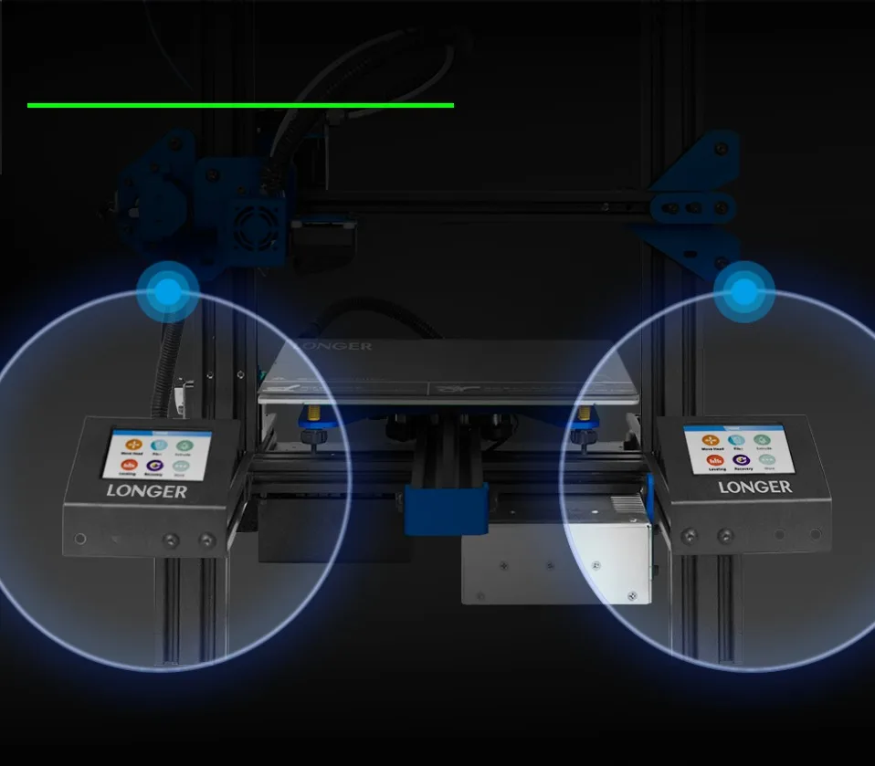 Более длинный 3d принтер FDM LK2 высокоточная печать сенсорный экран сбой питания печать DIY Kit
