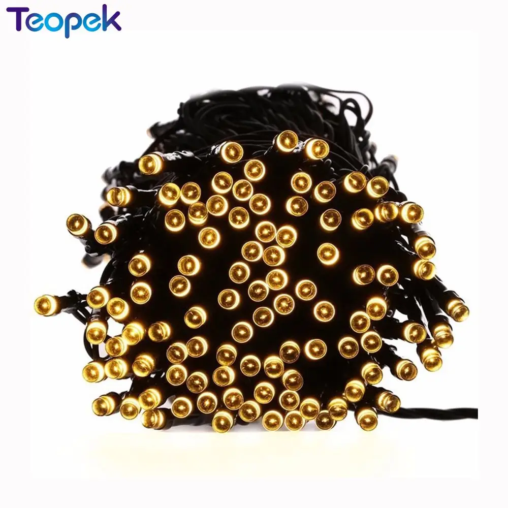 50/100/200 светодиодный уличный солнечный светильник гирлянда для праздника