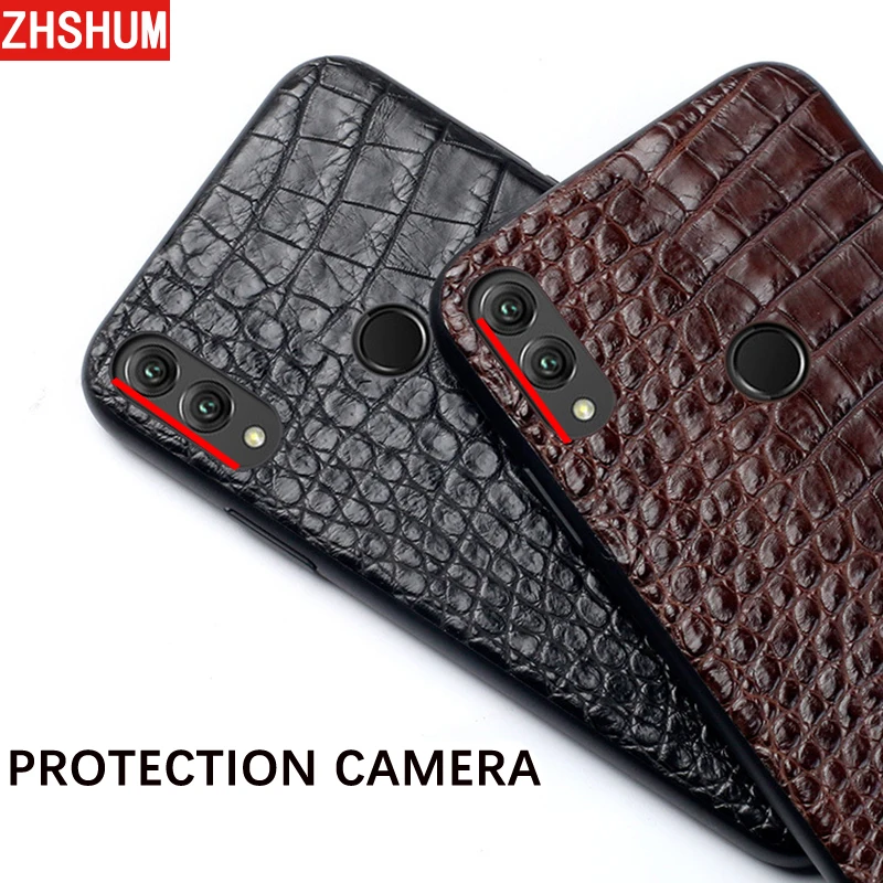 Genuine Crocodile Leather Case For Huawei P20 Lite Note 10 Luxury Handmade Skin Full Back Cover for Honor Note10 Xiaomi 8 |