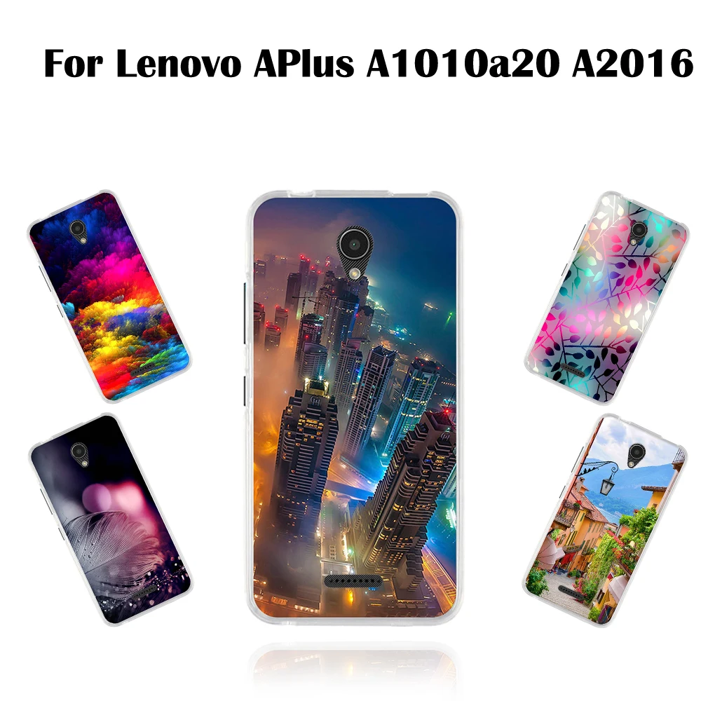 Чехол для lenovo APlus A1010a20 A2016 4 5 &quotЗащитная окрашенная цветная задняя крышка из