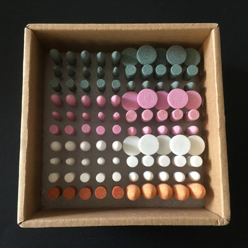 100 штук смешанные стоматологические лабораторные гравия керамические толстые