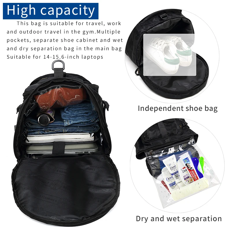 Дорожная сумка для мужчин вместительная Спортивная тренировочная спортзала