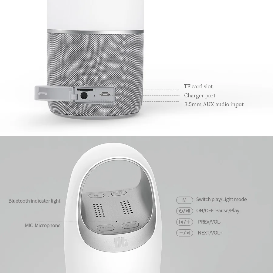 NILLKIN 2 в 1 power Bank Bluetooth динамик беспроводной бас tf карта музыкальная шкатулка