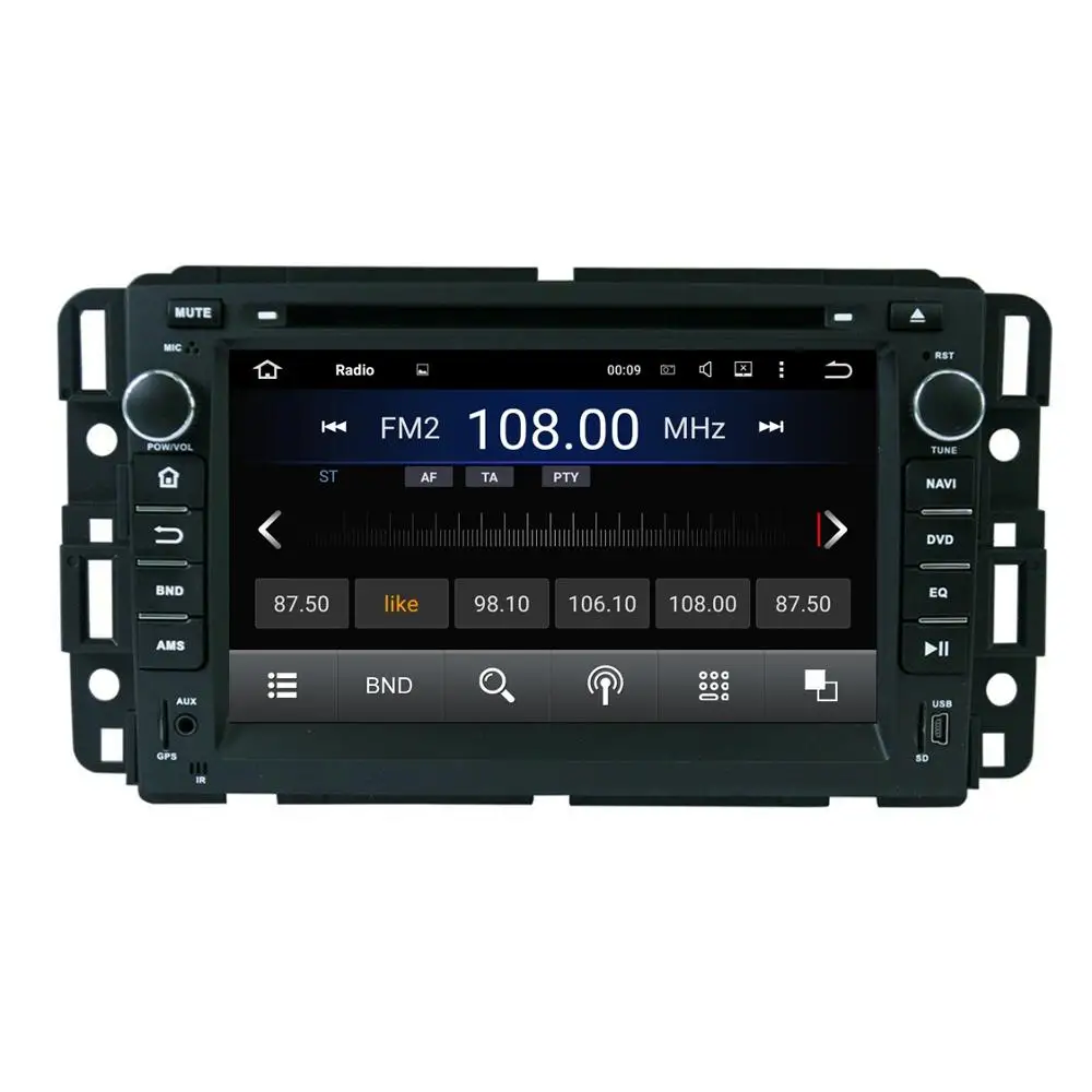 Android5.1 2din 1024*600 Quad core HD 7 &quotстерео плеер для GMC 2016 С Радио GPS 3 Г Wi-Fi Bluetooth USB DVR OBD