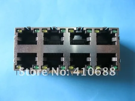 1 шт. 8 портов RJ45 8P8C Модульная сеть PCB Jack 56 P LAN разъем экранированный со