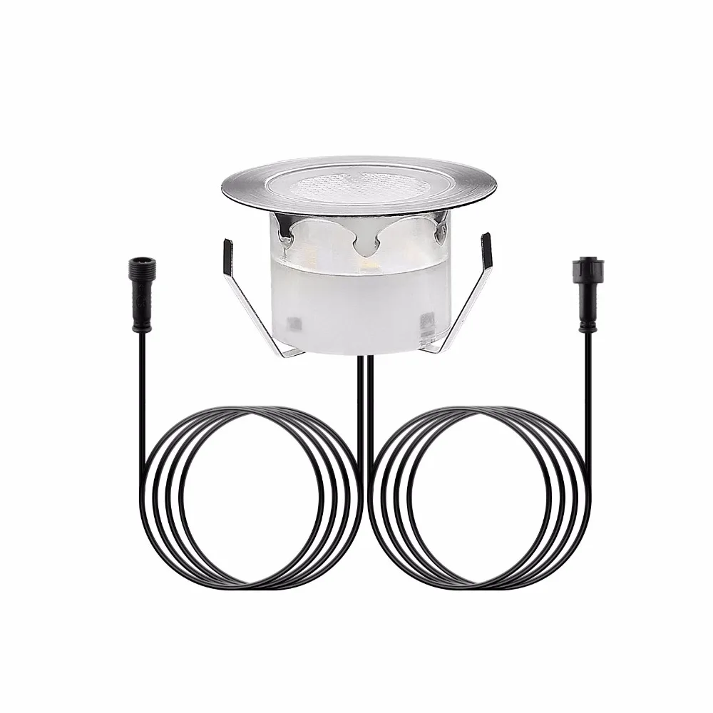 QACA Stainess Steel IP67 LED подземное освещение 1 Вт низковольтные наружные палубные