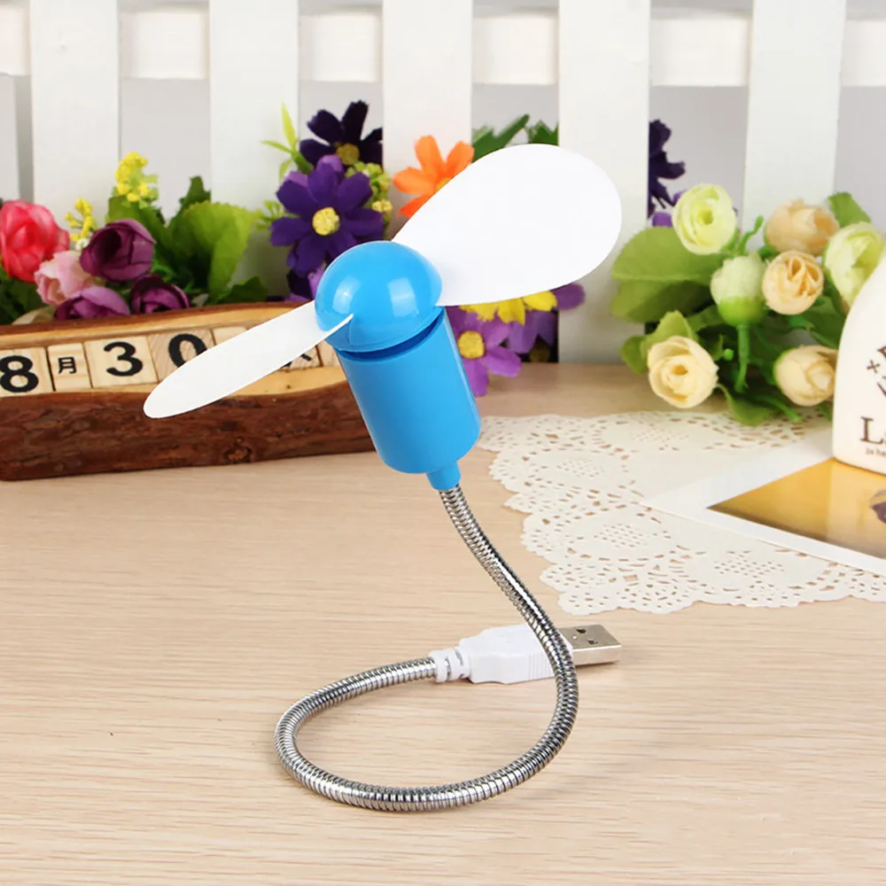 Мини вентилятор с USB портом Портативный Гибкий охлаждающий мини для портативного