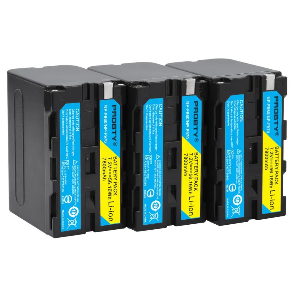 Для sony NP F970 F960 батарея для Sony CCD RV100 RV200 SC5 TR917 Камера CN 216 304 YN300 VL600 Светодиодная лампа