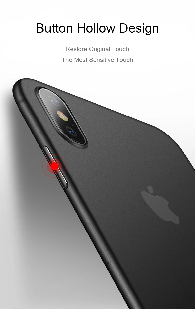 0,3 мм ультра тонкий чехол для телефона для Iphone 11 Pro Xs Max Xr X 8 7 6s 6 5S Plus Жесткий Pc матовый прозрачный чехол для телефона тонкий