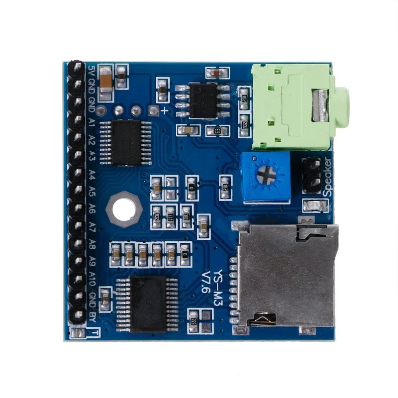 MP3 голосовой модуль SD/TF Голосовая трансляция триггер плеер + динамик F MCU SCM