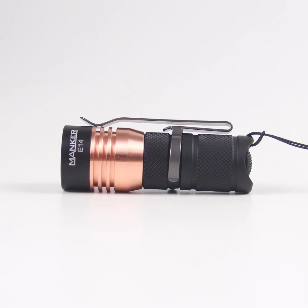 Карманный светодиодный фонарик Manker E14 1600 люмен 4x Cree XP-G3 LED/4x Nichia 219B 219C EDC 18350 + трубка