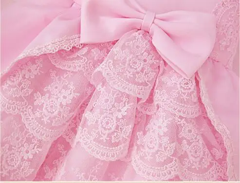 2016 Новый Осень Зима Puff С Длинными рукавами платье принцессы девушки Pageant платья