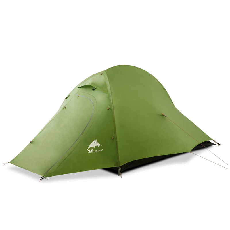 210T green 3 season 3F UL GEAR ZhengTu2 Сверхлегкий тент 15D нейлон 3 или 4 сезона Открытый Анти-ветер кемпинг палатка 2 человек зимний кемпинговый тент - Цвет: 210T green 3 season