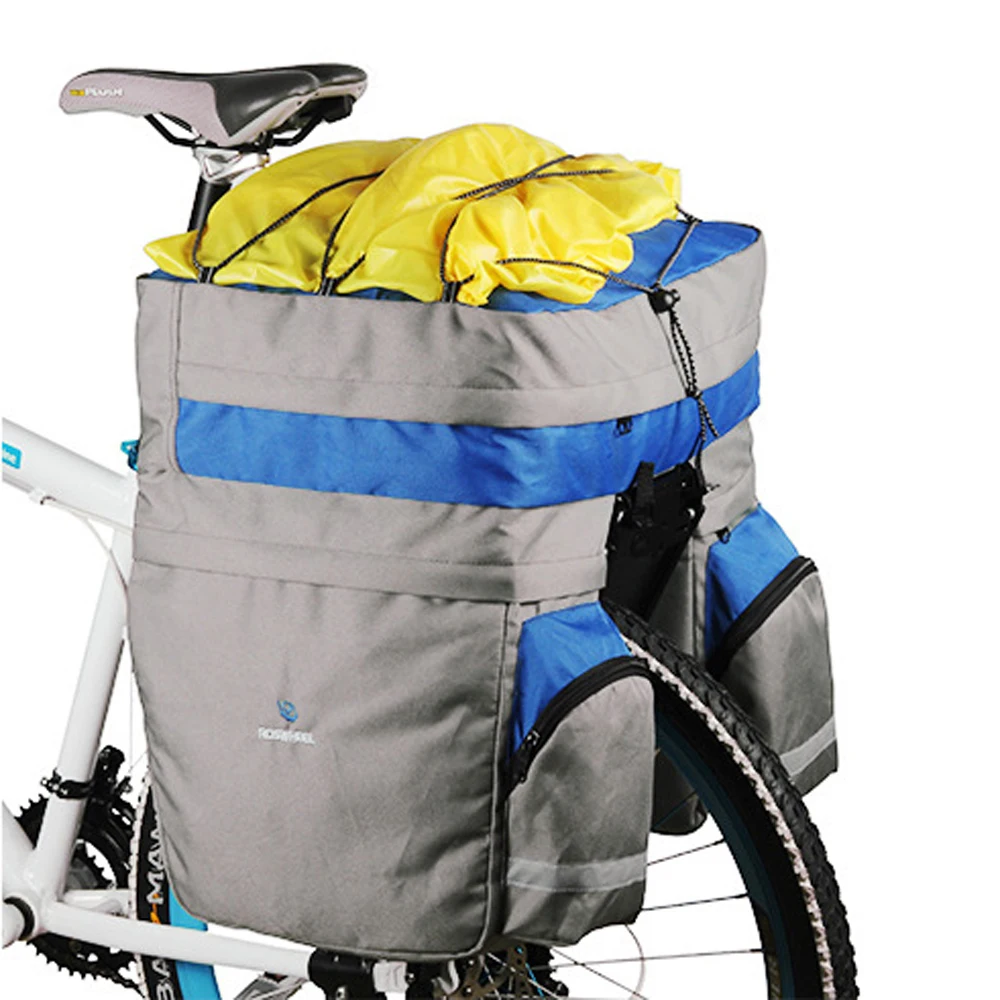 ROSWHEEL велосипед багажник сумка чехол 3-в-1 Водонепроницаемый 60L MTB велосипеда сумка сзади стойки на заднем сиденье велосипеды Велосипеды сумка для дождливой погоды