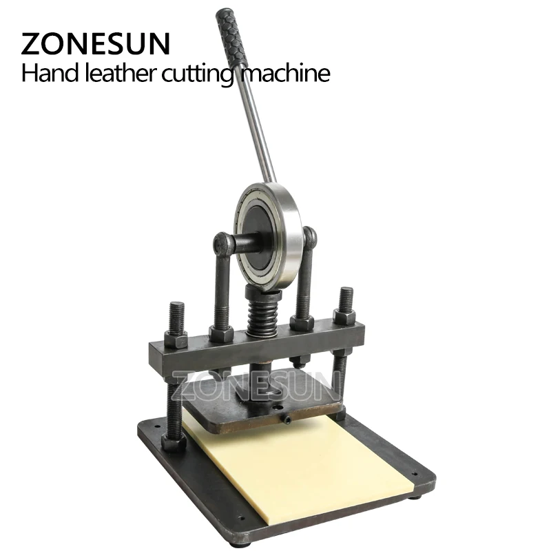 ZONESUN 20x14 см ручная машина для резки кожи резак фотобумаги листов ПВХ резальная