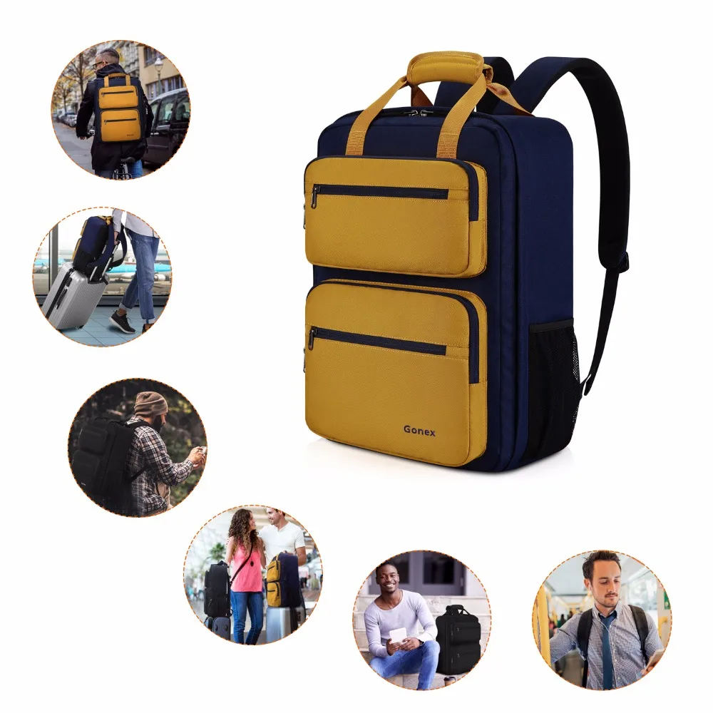 Gonex 35L дорожный рюкзак для ноутбука большая сумка через плечо с несколькими