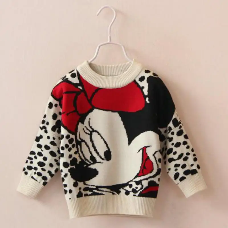 Брендовые свитера для маленьких девочек 2017 зимняя трикотажная одежда с длинными