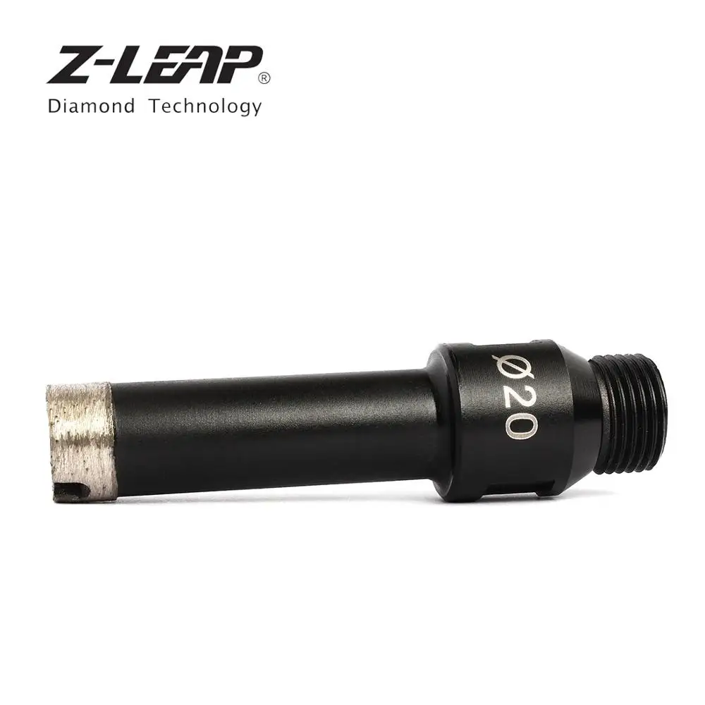 Z-LEAP 1PC Diamond Hole Saw Drill Bit 20mm Drilling Tool Arbor M14 1/2 Gas Wet Use Granite Marble Stone Angle Grinder Cnc Tool