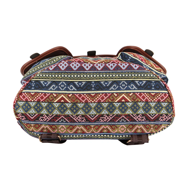 Sansarya 2018 новый открытый PU богемный жаккардовый тканый женский рюкзак Mochilas Feminina на
