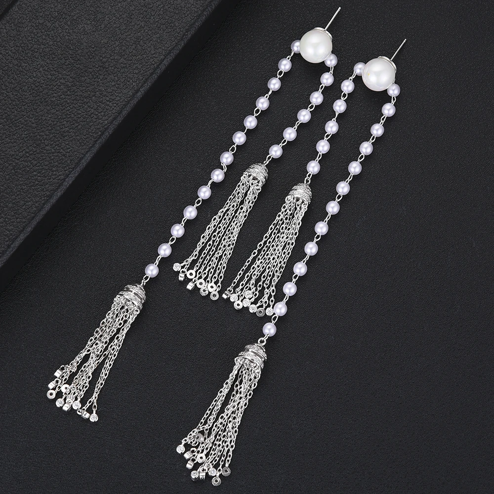 Женские длинные серьги с подвеской boucle d'oreille femme подвески жемчугом в богемном