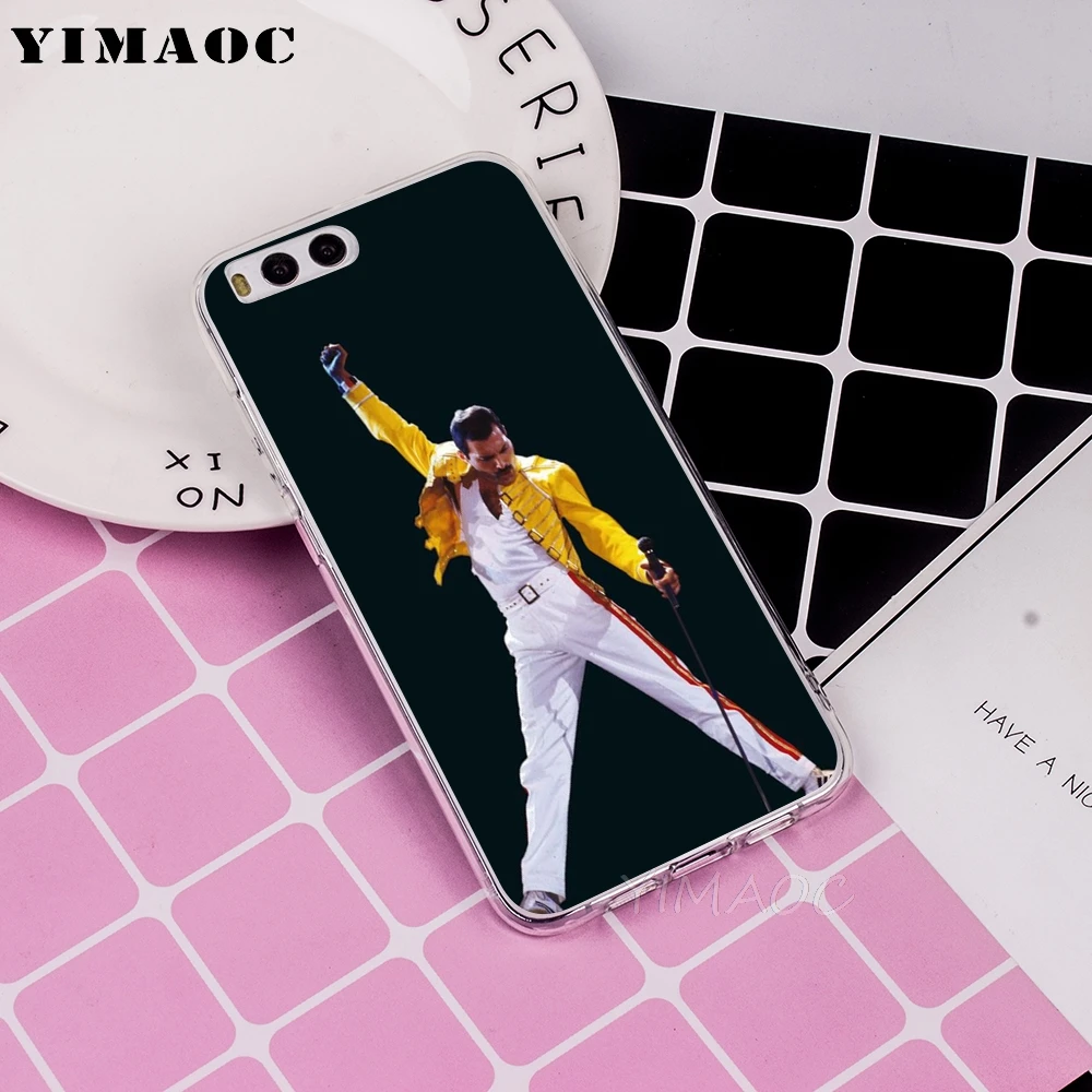 Мягкий чехол YIMAOC Queen Freddie Mercury для Xiaomi Redmi 6 4X 5A 4A S2 Note 4 5 Pro Plus Mi 8 9 SE A2 A1 MiX 2S MAX 3 |