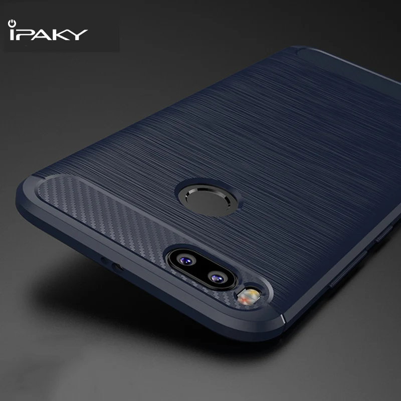 Чехол IPAKY для Xiaomi Redmi Note 5 Pro мягкий силиконовый ударопрочный чехол из углеродного