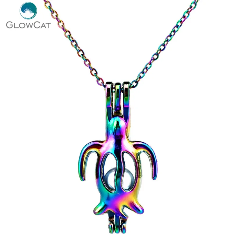 C104 цветов, длинное женское ожерелье, бусины, клетка, стальная цепь, кулон, ароматическое эфирное масло, диффузор, ожерелье