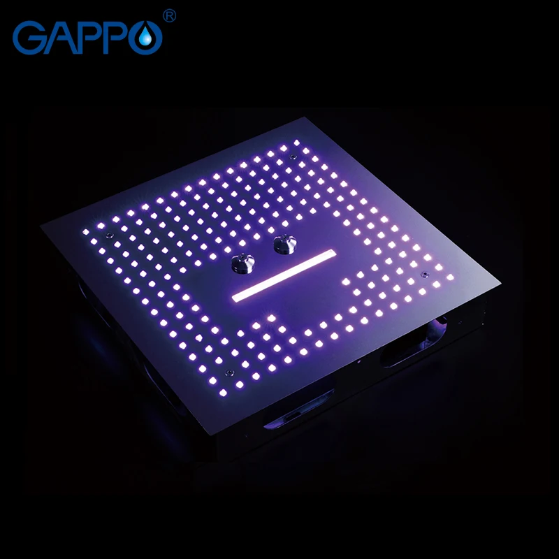 GAPPO насадки для душа дождевые черный и хромированный смеситель ванной комнаты