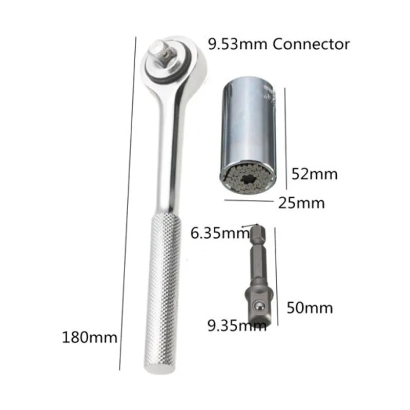 Универсальный крутящий момент Гаечные ключи комплект гнездо ручной инструмент