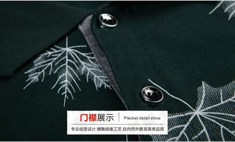 Мужская хлопковая рубашка-поло с принтом новинка 2018 модные футболки V-образным