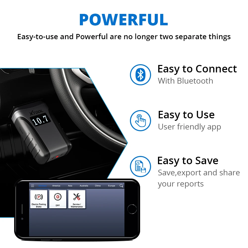 Xtool Anyscan A30 все системы автомобильный детектор Obdii считыватель кодов Сканер для EPB