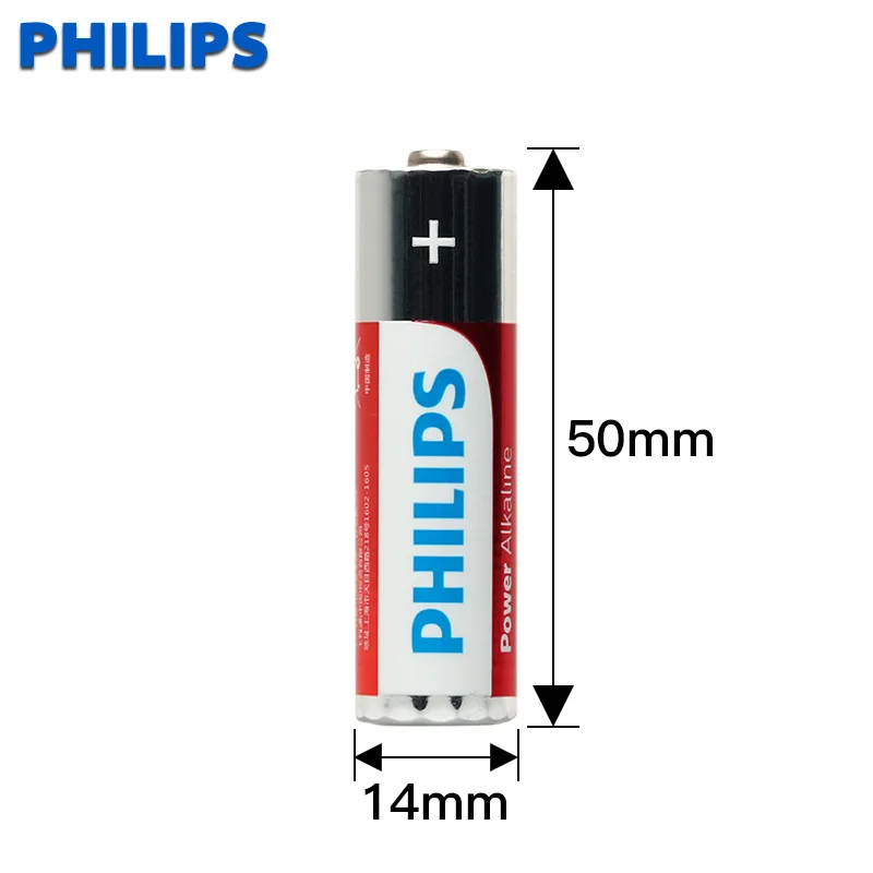 40 шт. аккумуляторные батарейки philips 1 5 в AA сухие щелочные 2A для MP3 Walkman|Батарейки| |