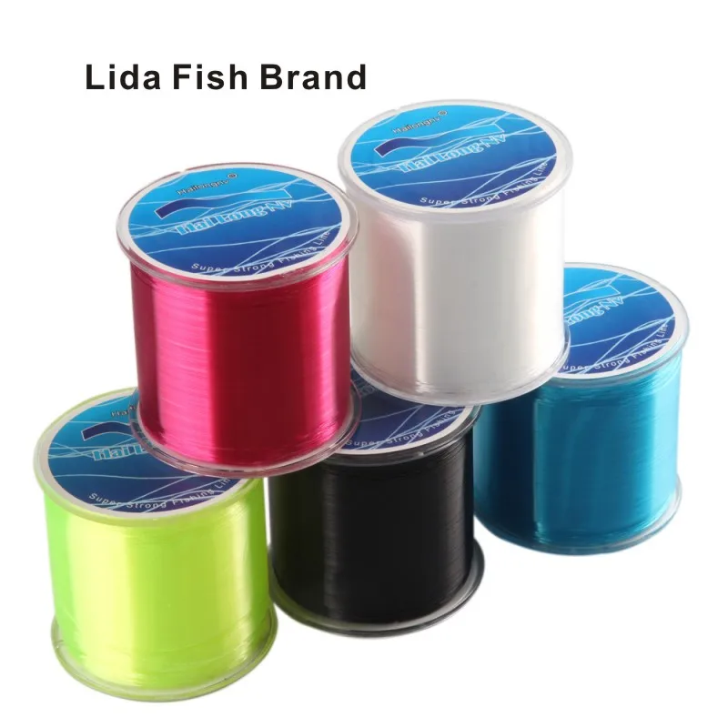 Lida Fish Brand 6 colors 500m Nylon fishing line High quality Japanese imported raw silk latest nano skills