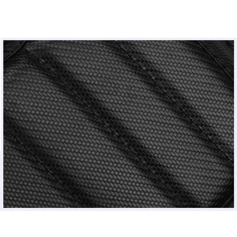 

Carbon Fiber Printed Car Seat Backrest Anti Kick Pad Leather Anti Dirty Mat Seat Back cover for Mini Cooper Accessories