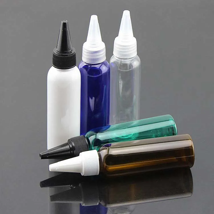 

Wholesale 60ml Bottle Nipple Tip Cap Bottle White Cosmetic Bottles of Liquid 15PCS/LOT