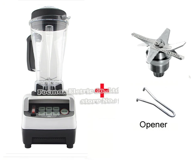 WHITE Blades tool EU/UK/US/AU штекер 3HP 2200 Вт BPA бесплатно 2л цифровой автоматический высокоскоростной Электрический блендер миксер кухонный комбайн соковыжималка для фруктов - Цвет: WHITE Blades tool